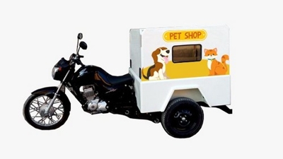 Triciclo de carga pet shop